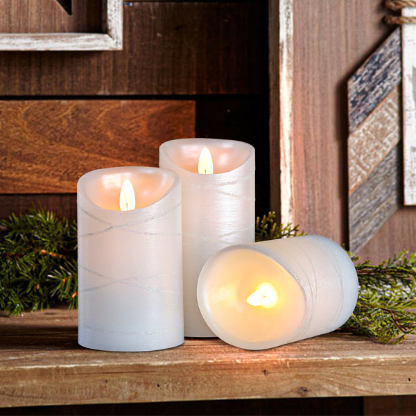 Everly Quinn 3 Piece Everly Quinn Battery Operated Unscented Flameless